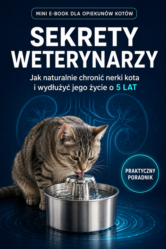 E-book „Sekrety weterynarzy" Jak naturalnie chronić nerki kota i wydłużyć jego życie o 5 lat